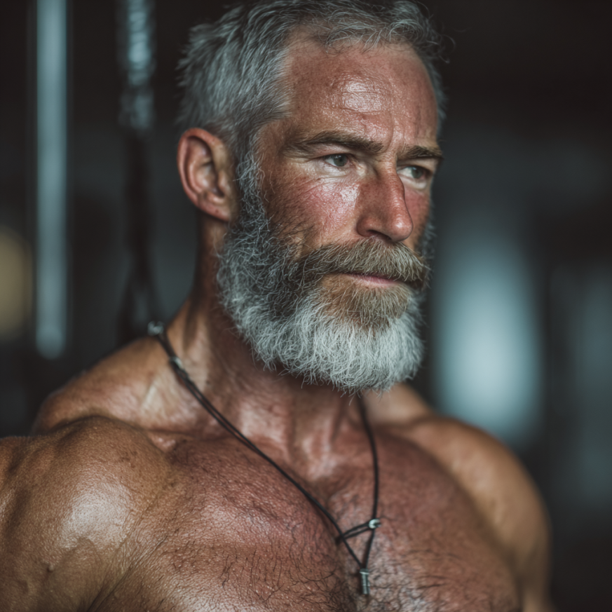 Група людей старшого віку займається йогою