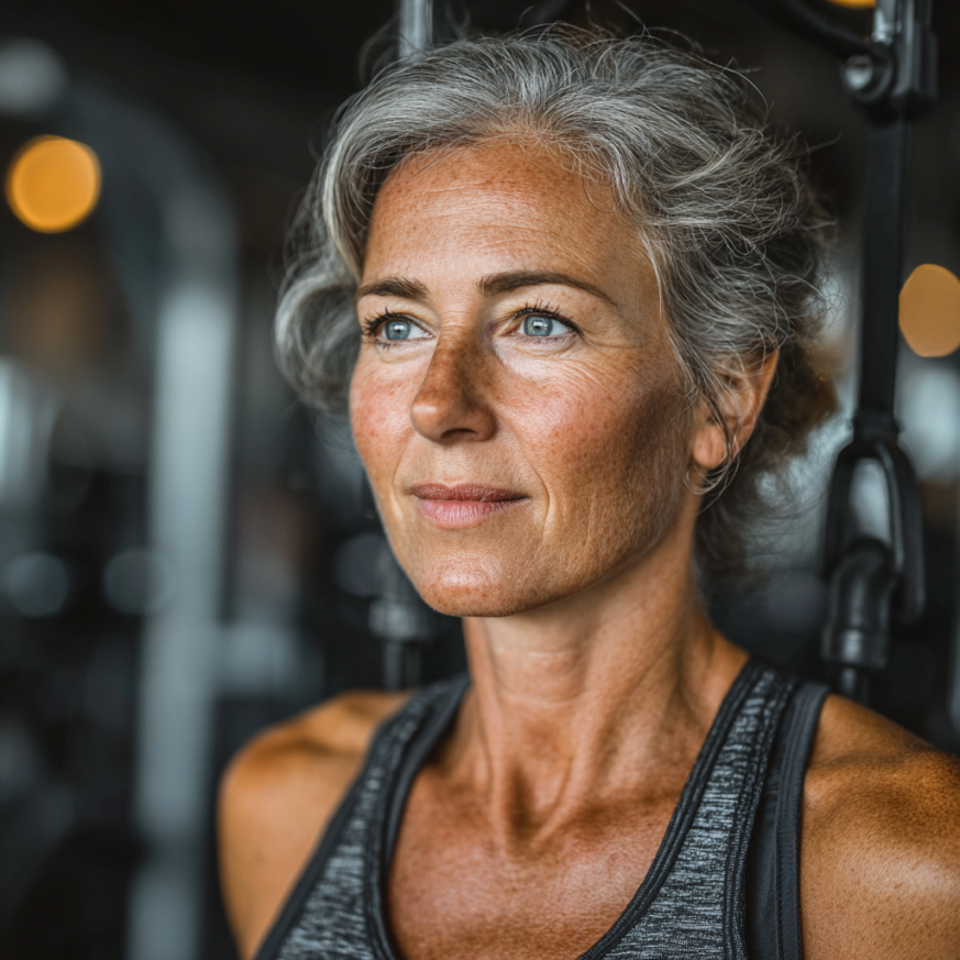 Персональне тренування з літньою жінкою